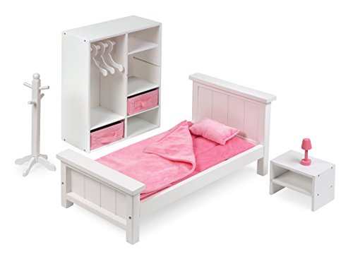 13-Piece Doll Bedroom Furniture Set with Accessories