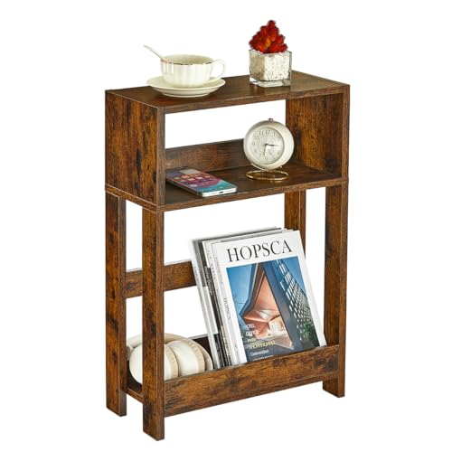 Wooden Slim Side Table for Small Spaces