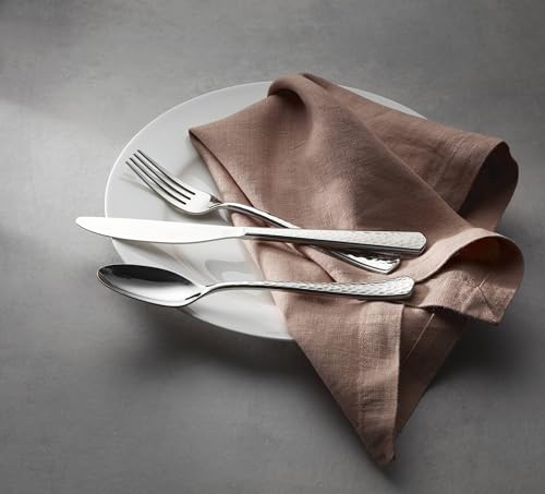 Oneida Etta Piece Everyday Flatware Set, 20 Count, Metallic