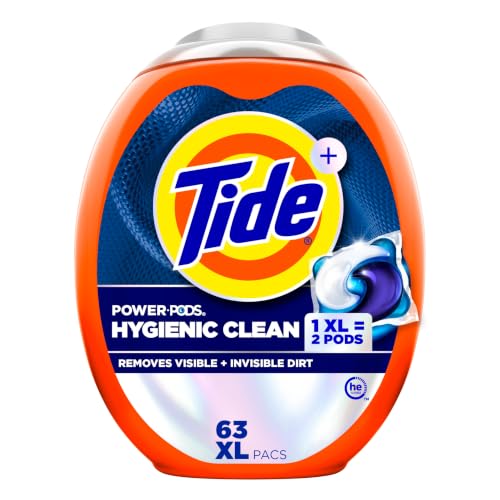 63 Count Tide Hygienic Clean Power PODS Detergent