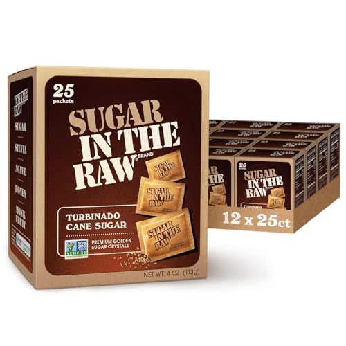 12 Pack Turbinado Cane Sugar Packets (OK)