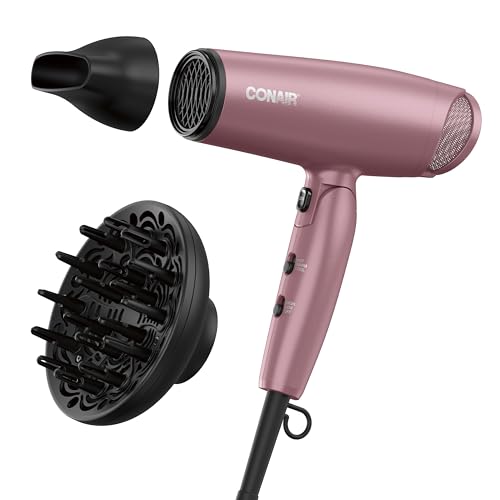 Conair 1875W Travel Hair Dryer with Diffuser