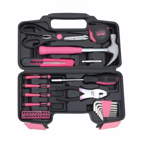 39 Piece Household Hand Tool Kit with Toolbox