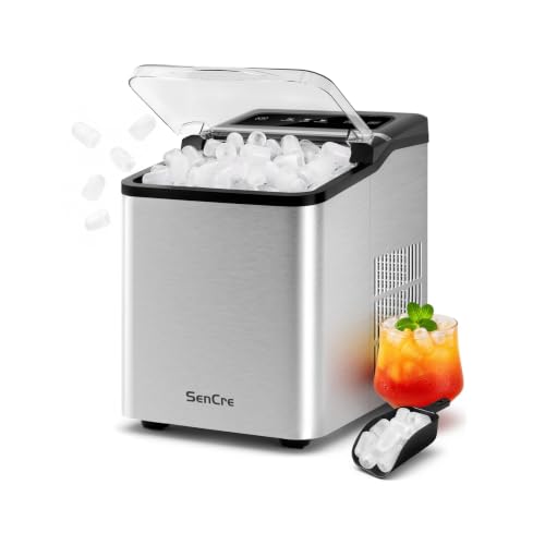 26.5Lb Countertop Ice Maker with Self-Cleaning