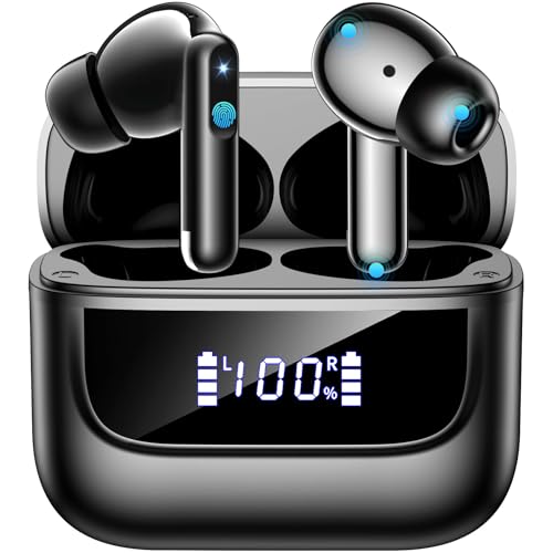 Bluetooth 5.4 Wireless Earbuds with Noise Cancelling Mic