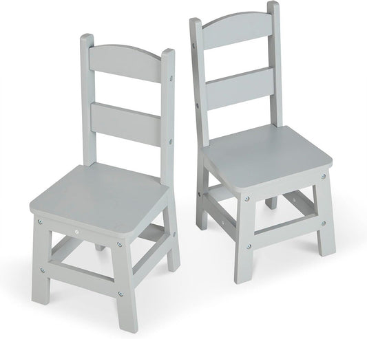 2 Pack Melissa & Doug Kids Wooden Chairs