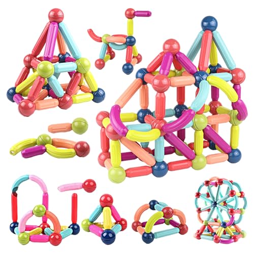 128 Piece Magnetic Building Blocks STEM Toy Set