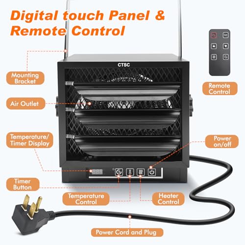 CTSC 4800W Electric Garage Heater with Remote