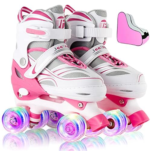 Light Up Adjustable Roller Skates for Kids