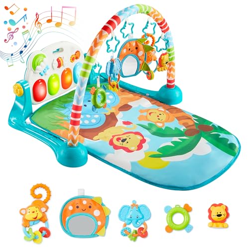 Baby Musical Play Mat with Piano, Tummy Time Gym