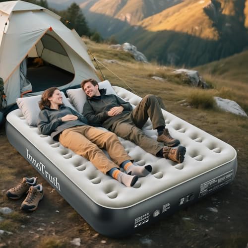 Queen 13-Inch Air Mattress with Built-In Pump