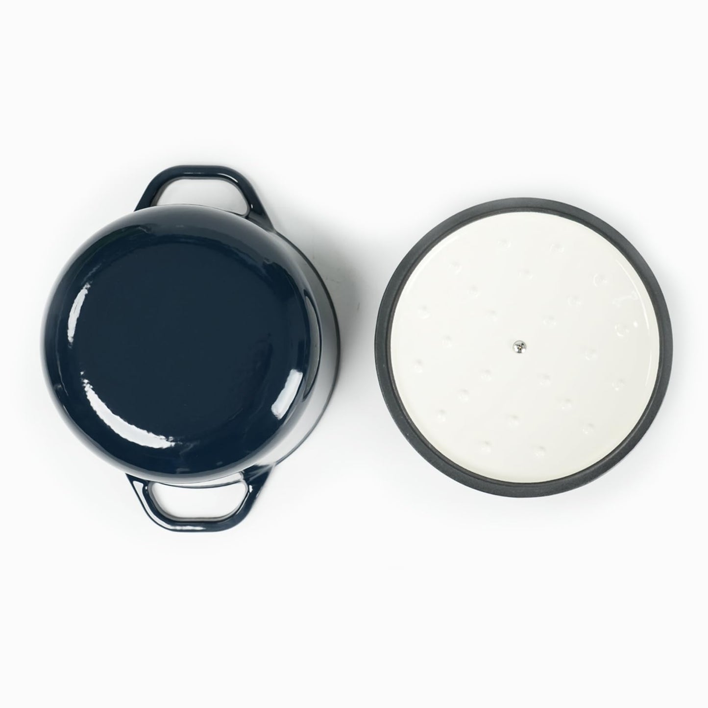 HAWOK 3 Quart Enameled Cast Iron Dutch Oven
