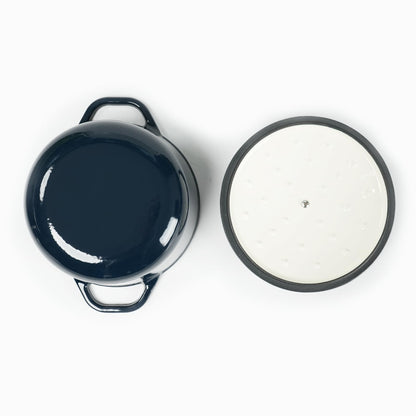 HAWOK 3 Quart Enameled Cast Iron Dutch Oven