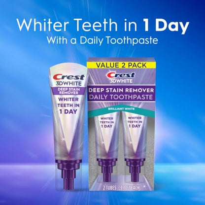 2 Pack Crest 3D White Toothpaste