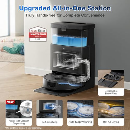 ECOVACS Robot Vacuum and Mop with Self-Emptying