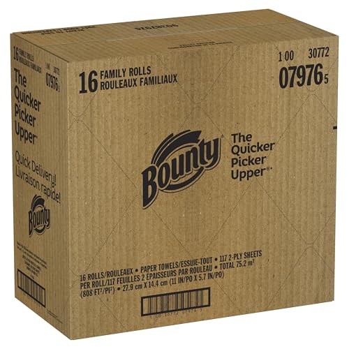 16 Family Rolls Bounty Paper Towels