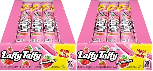 48 Pack Laffy Taffy Strawberry Rope Candy