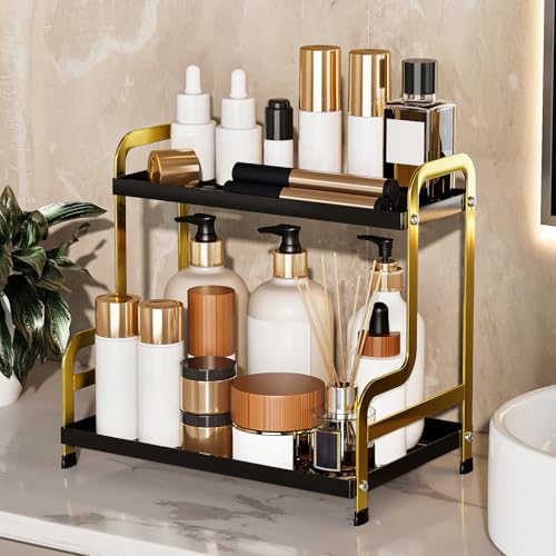 2 Tier Bathroom Countertop Organizer Shelf for Vanity