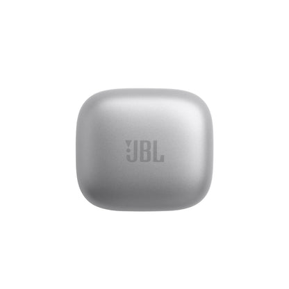 JBL Live Free 2 - True Wireless Noise Cancelling Earbuds, Up to 35hrs of Playtime, 6 mics for Perfect Calls with Zero Noise, IPX5 Waterproof, Oval Tubes for Better Comfort, Isolation, & bass (Silver)