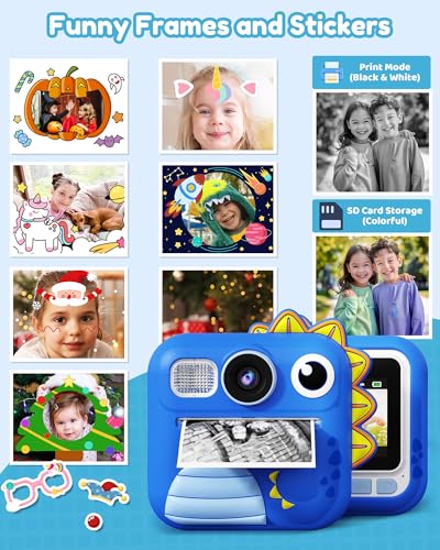 KOKODI Kids Instant Print Camera for Ages 3-12