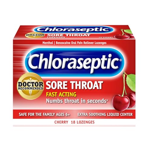 18 Count Chloraseptic Sore Throat Lozenges