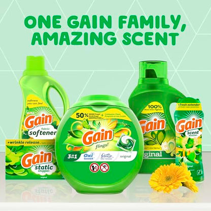 107 Loads Gain Liquid Laundry Detergent with Febreze