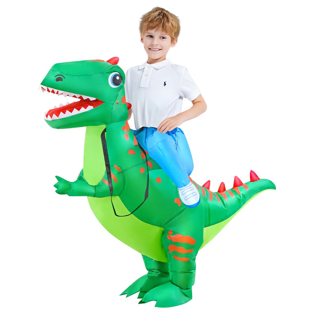 KOOY Inflatable T-Rex Dinosaur Costume for Kids