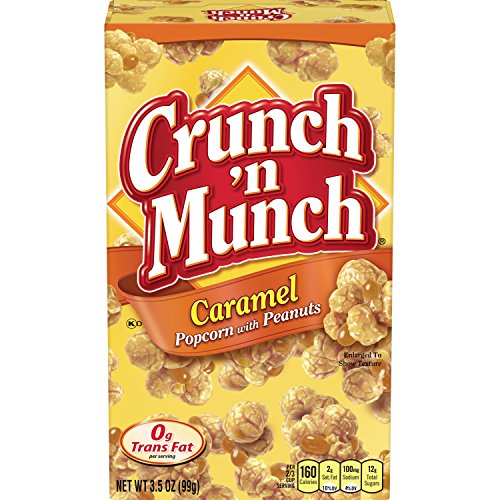 12 Pack Crunch 'n Munch Caramel Popcorn with Peanuts