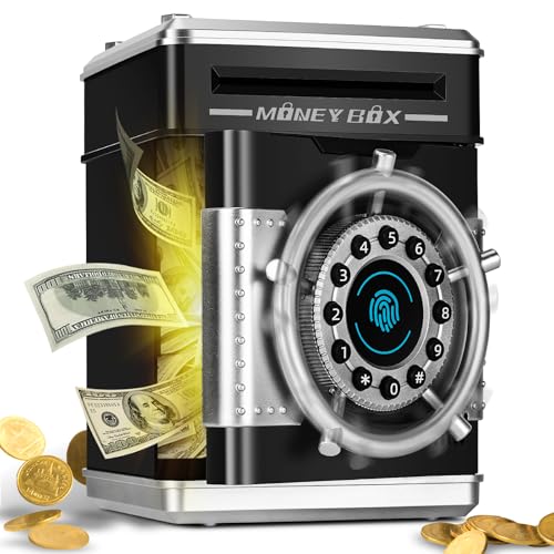 Electronic Fingerprint ATM Safe Piggy Bank Toy