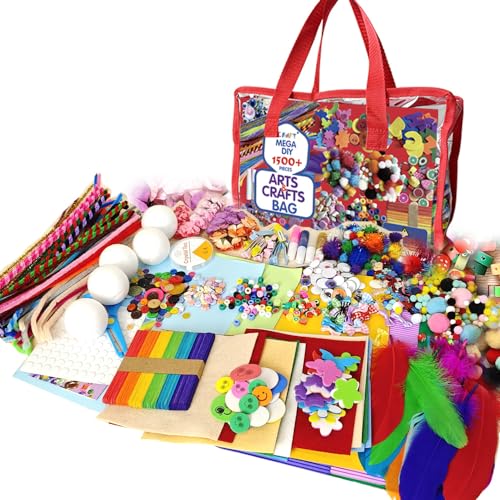 1500 Piece Kids Art and Craft Supplies Set