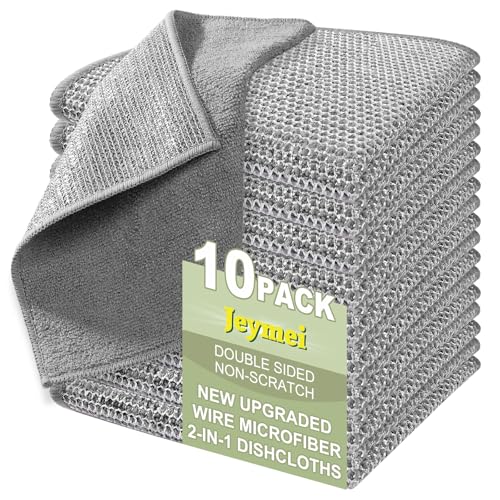 10 Pack Multipurpose Wire Mesh Dishwashing Cloths