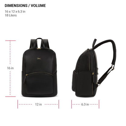 SwissGear Women's 16-Inch Laptop Backpack, Black