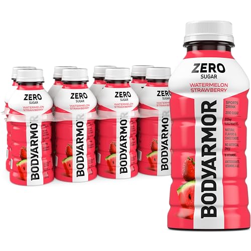 8 Pack BODYARMOR Zero Sugar Electrolyte Drink Bottles