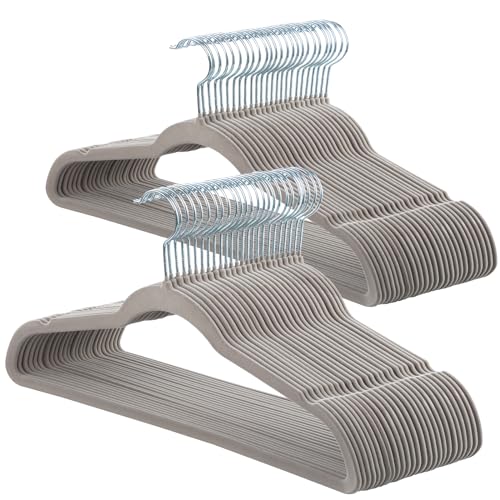 50 Pack ELONG HOME Non-Slip Velvet Hangers