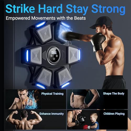 Wall Mounted Boxing Machine with Gloves for Home Gym