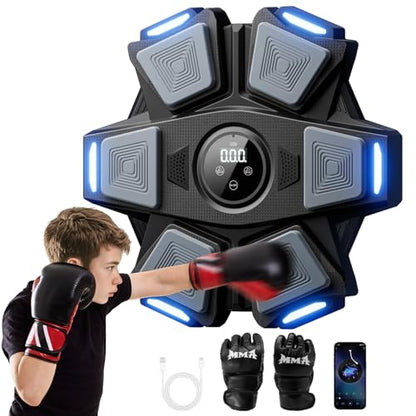 Wall Mounted Boxing Machine with Gloves for Home Gym