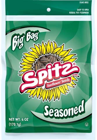 9 Pack Spitz Seasoned Sunflower Seeds 6 Ounce (OU)