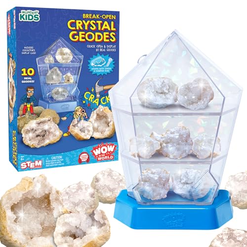 10 Count Break-Open Crystal Geode STEM Kit