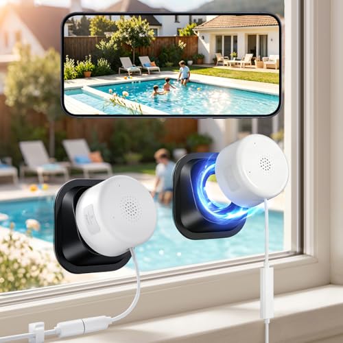 2 Pack 2K Window WiFi Security Cameras