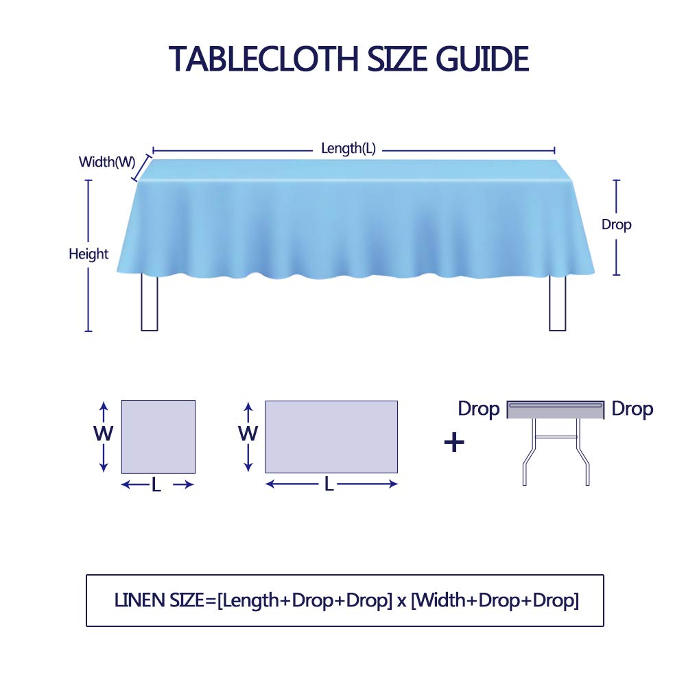 Lahome Elegant Damask Jacquard Tablecloth - Polyester Fabric Spillproof Water Resistant Washable Table Cover for Kitchen Dining Room Wedding Party Home Decor (White, Rectangle - 60" x 84")