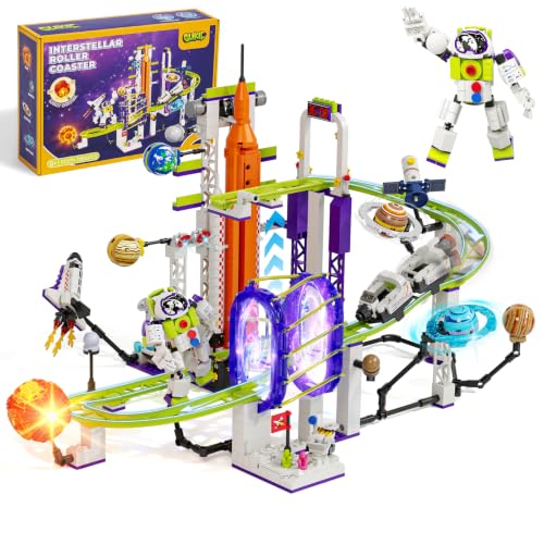 1104 Piece Space Roller Coaster Building Set