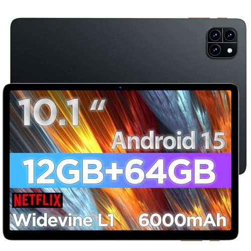 10.1 Inch Android Tablet, 12GB RAM, 64GB Storage