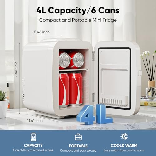 4L Mini Fridge Cooler & Warmer by DUMOS