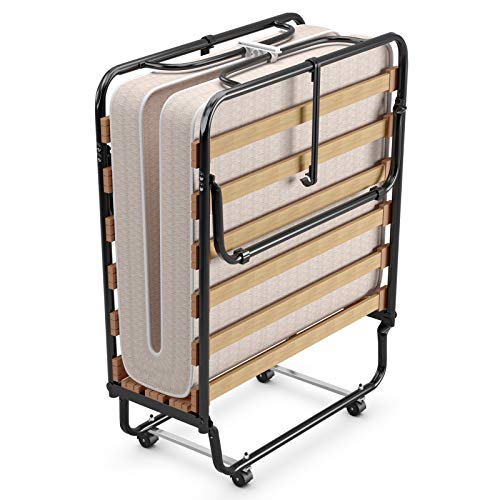 Giantex Folding Rollaway Bed with Memory Foam Mattress