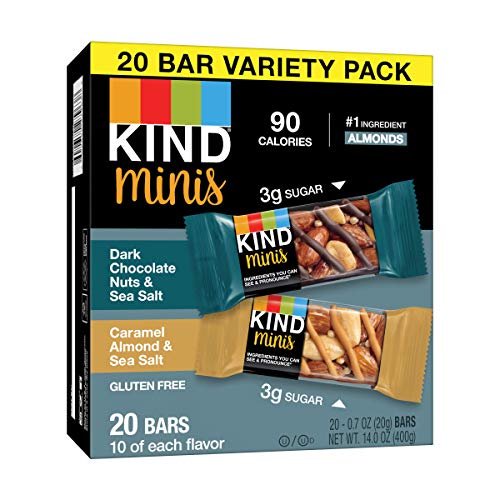 20 Pack KIND Minis Snack Bars Variety Gluten Free