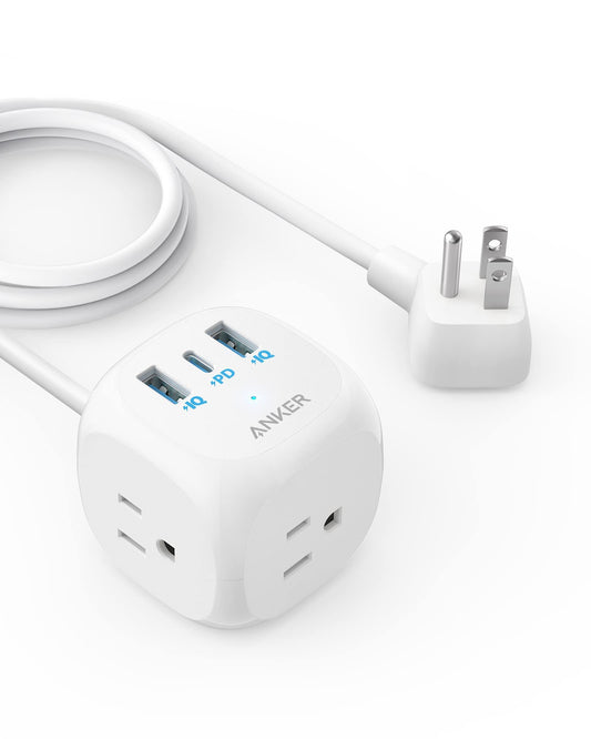 Anker 20W USB C Power Strip with 3 Outlets