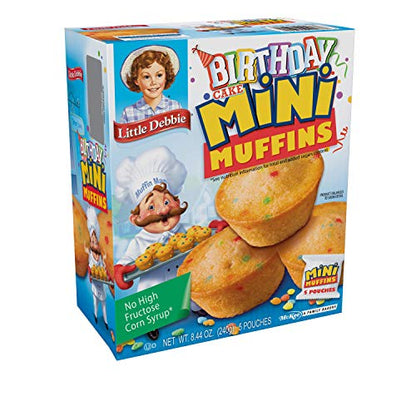 Little Debbie Birthday Cake Mini Muffins 8 Boxes