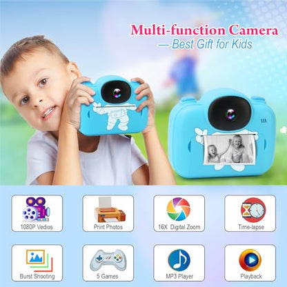 Kids Instant Print Camera for Ages 3-12