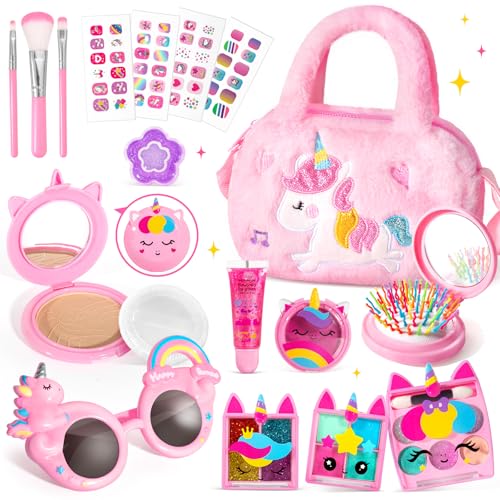 Kids Washable Non-Toxic Real Makeup Kit