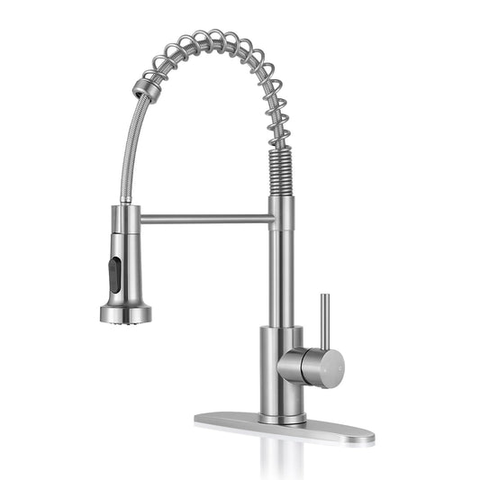 Pull Down Kitchen Faucet with Sprayer by DJS